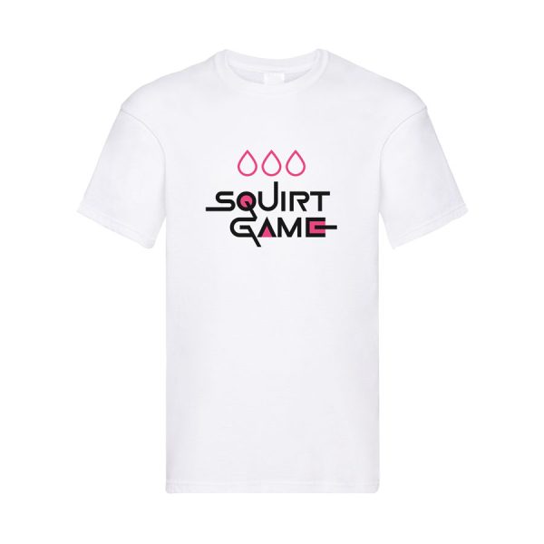 T shirt simpatica con logo Squirt game ispirato alla serie tv Squid game